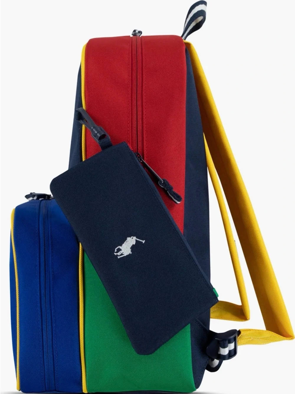 New Authentic 3pcs Polo Ralph Lauren Big Boys Backpack Lunch Box & Pencil Case